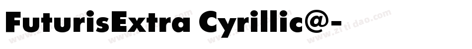 FuturisExtra Cyrillic@字体转换